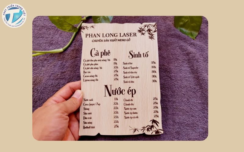 Menu gỗ
